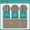 thumbnail image 7 of 3-Door Shoe Cabinet - Waterproof, UV-Resistant Storage Bench with Adjustable Shelves, 31.89×17.32×17.91 inches, for Entryway, Bedroom, Hallway, Living Room (Indoor/Outdoor), 7 of 7