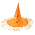 thumbnail image 2 of Sombrero de la Bruja de Halloween Sunnimix Naranja Calabaza, 2 of 7