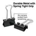 Staples Small Metal Binder Clips Bulk PK Black 3/4" Size with 3/8