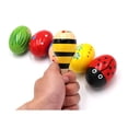 thumbnail image 3 of Set of 6 - 5PCS Adorable Wooden Egg Maracas Musical Colorful Percussion Easter Egg Shakers(Assorted Color) & 1 PCS Mini Wooden Ball Musical Instruments Maracas(Random Color), 3 of 7