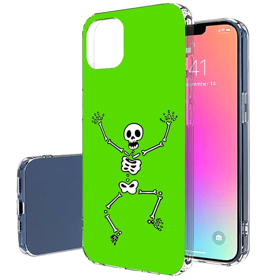 TalkingCase Slim Case for Apple iPhone 14 Pro, Slim Thin Gel Tpu Cover, Skeleton Dance Print, Light Weight, Flexible, Soft, Anti-Scratch, Printed in USA