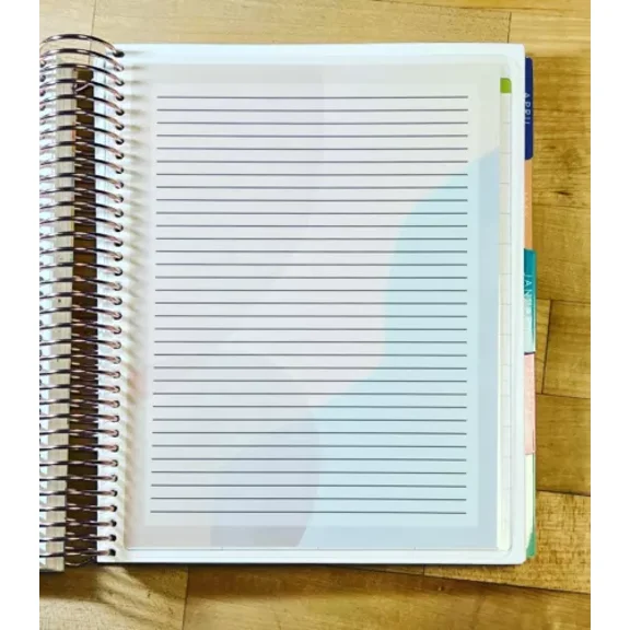 Lined Notes Lists Neutral Two Sided Dashboard 4 Use W Erin Condren Life Planner-