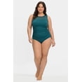thumbnail image 1 of Traje de baño con detalle de mesh Roman Fashion /Tallas Extras, W-12 (Verde) verde 42, 1 of 6