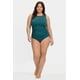 thumbnail image 1 of Traje de baño con detalle de mesh Roman Fashion /Tallas Extras, W-12 (Verde) verde 46, 1 of 6