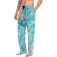 thumbnail image 5 of Men's Pajama Pants with Pockets Sleepwear Lounge Pants Stretch Casual Starfish Ocean, 5 of 7