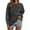 Black, variant on Womens Oversized T Shirts Crewneck Long Sleeve Vintage Acid Wash Tops Loose Fit Basic Solid Color Tee