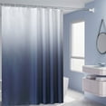 thumbnail image 6 of RoamHome Gradient Shower Curtain, Dark Blue Shower Curtain , Cute Fun Shower Curtain for Bathroom 70.8x35.4 Inch with Hooks, 6 of 8