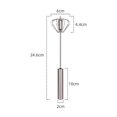 thumbnail image 3 of Batidor semiautomático de 3 piezas, batidor de huevos de acero inoxidable, batidor multifuncional, plateado, 24,6*6 cm, 3 of 4