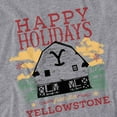 thumbnail image 2 of Yellowstone Christmas, Happy Holidays - Light Women's Crop Top T-Shirt, Athletic Heather, Small, 2 of 3