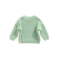 thumbnail image 3 of GXFC Little Girls Fall Sweaters 6M 12M 18M 2T 3T 4T 5T Kids Girls Long Sleeve Solid Knit Pullovers Tops Casual Fall Knitwear Clothes for Children Girls, 3 of 7