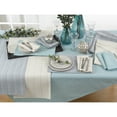 thumbnail image 4 of Saro Lifestyle Stitched Line Table Mats (Set of 4) Aqua, 4 of 5