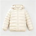 thumbnail image 6 of ZBSOKO Kids Puffer Jackets Hooded Full Zip Winter Outerwear with Pocket Lightweight Solid Color Padded Coats Warm Clothes Sizes 0-15 Years, 6 of 7