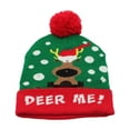 thumbnail image 2 of Light Up Christmas Hat, LED Christmas Beanie Unisex Knitted Beanie Holiday Hat for Xmas Party, 2 of 6