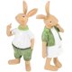thumbnail image 3 of Rabbit Statue Bunny Ornament for Decoration 1Pair Resin Home Decor, 3 of 4