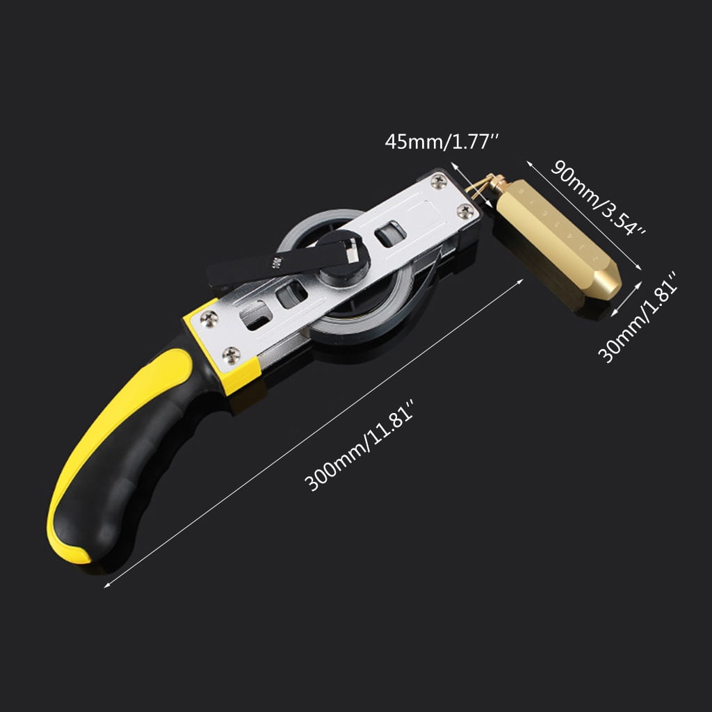 MOMOJIA Explosion-Proof Oil for Tank Gauging Tapes Handheld Carbon Steel Oil Gauging Tape with Plumb Bob Tape Measure 10/15/20m
