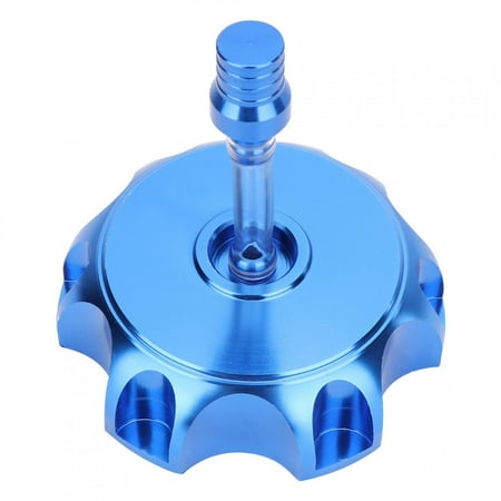 Motorcycle CNC Aluminum Gas Fuel Tank Cover Cap For 50cc-160cc Pit Dirt Motor Bike (Blue)