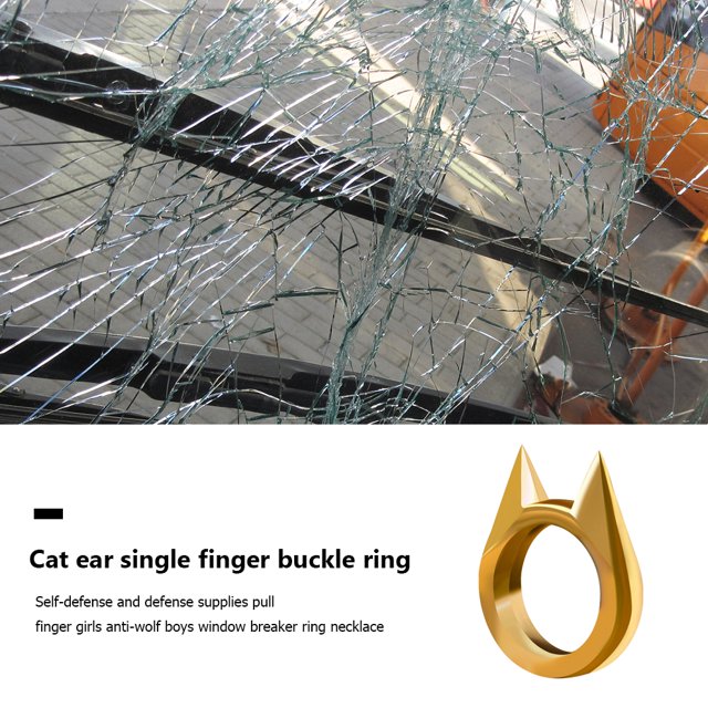 Anillos de defensa Personal para hombre y mujer joyería de Metal Ehuebsd con forma de oreja de gato nudillo accesorios de joyería regalo para novia