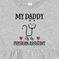 thumbnail image 4 of Inktastic Physician Assistant Daddy Baby Girls Baby Dress, 4 of 5