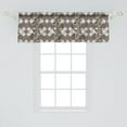 thumbnail image 2 of Ambesonne Floral Window Valance, Vintage Flowers Bridal, 54" X 18", Brown Beige, 2 of 3