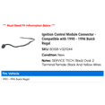 thumbnail image 2 of Ignition Control Module Connector - Compatible with 1990 - 1996 Buick Regal 1991 1992 1993 1994 1995, 2 of 2
