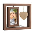 RKZDSR Picture Frames,Rotating Floating Photo Frames DoubleSided