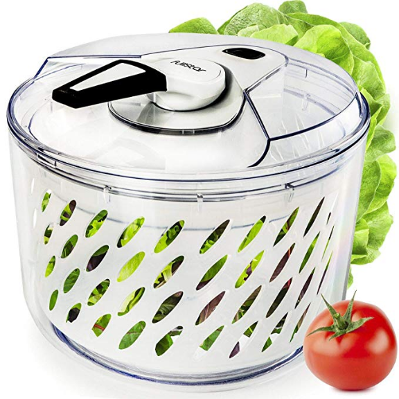 Fullstar Large Salad Spinner Lettuce Dryer Easy Spin Salad Spinner