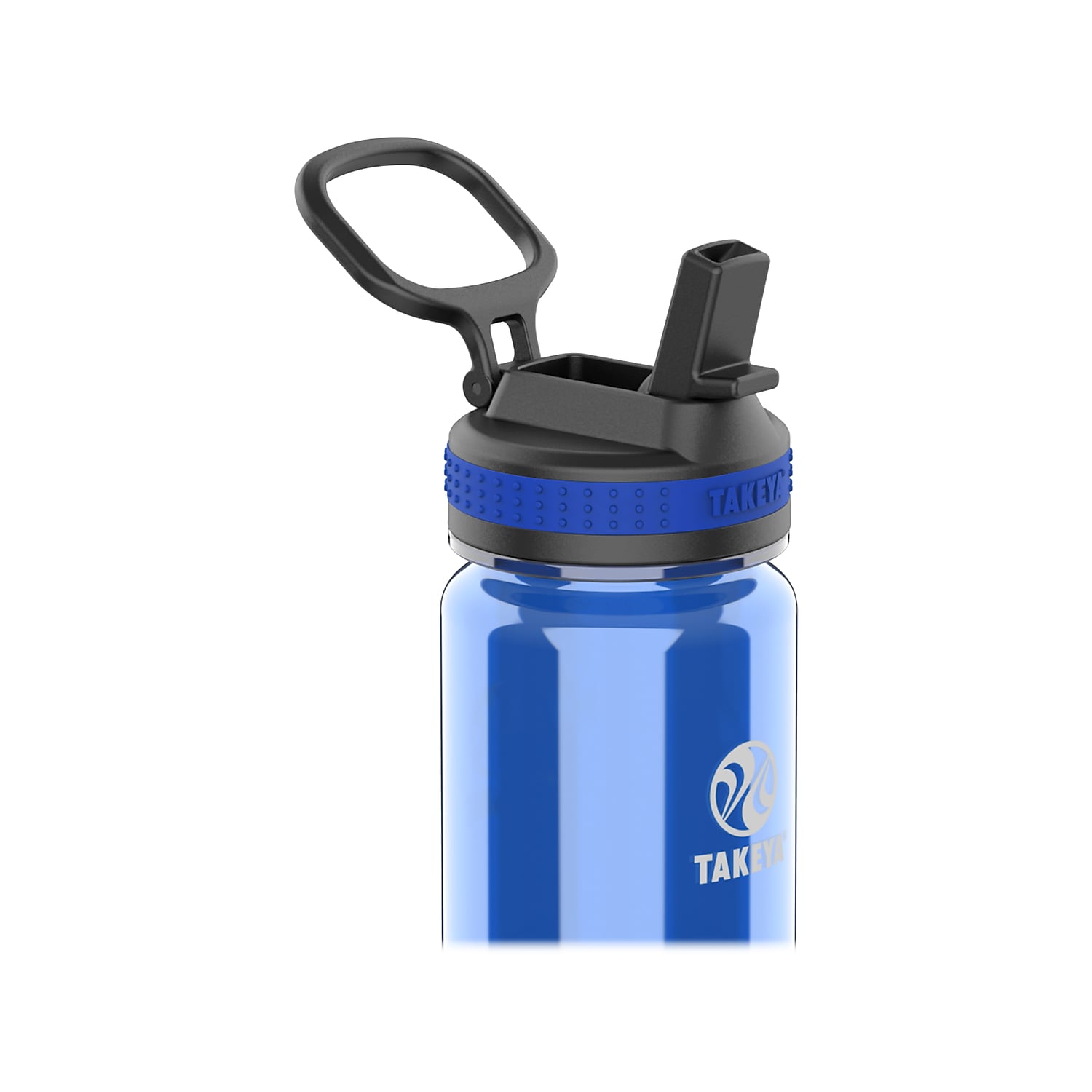 Takeya Tritan Plastic Water Bottle 18 oz. Black/Royal 2/Pack (51464)