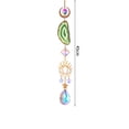 thumbnail image 6 of sunsanly Faux Crystal Pendant Shiny Creative Shape Easy to Hang Long Lasting Exquisite Gift Multicolor Agate Rough Faux Crystal Sun Catcher Window Decor, 6 of 8