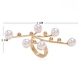 thumbnail image 7 of UDIYO Opening Ring Exaggerated Double Layer Faux Pearl Branch Women Ring Fashion Jewelry, 7 of 7