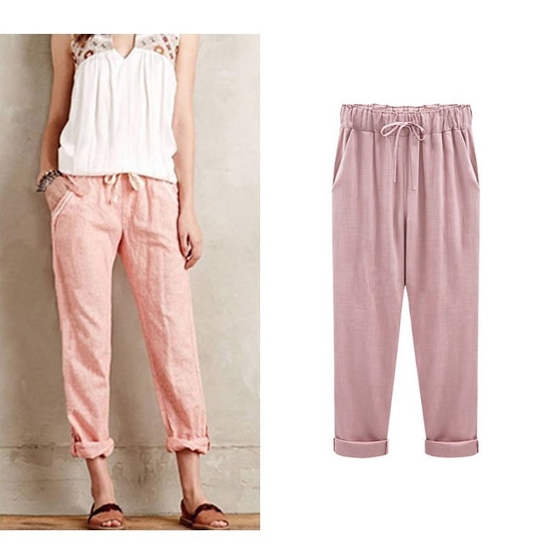 womens casual linen pants