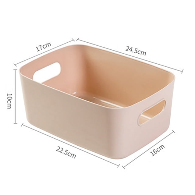 Desktop Baskets Organizer Bin Desktop Sundries Organizer Desktop Storage Basket PP Cosmetic Storages Box Desktops Sundries Organizer With Handle For Household