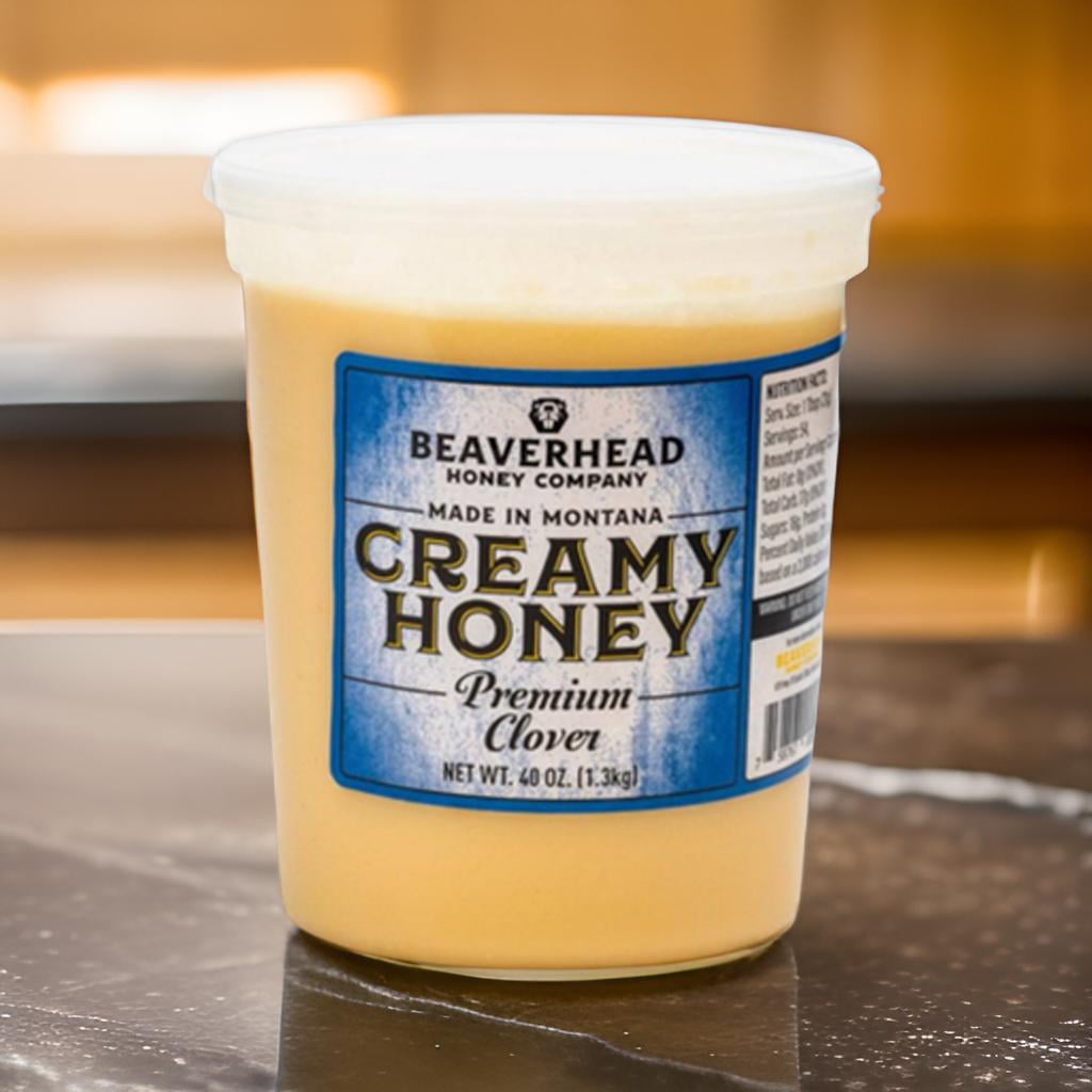 Beaverhead Creamy Clover Honey Tub 40 oz.