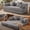 Gray, variant on LazySunsets Sofa Bed Convertible Boneless Couch Corduroy Modular Couch Bed with Fixed-Shape Frame & Removable Armrests for Living Room, Bedroom Black