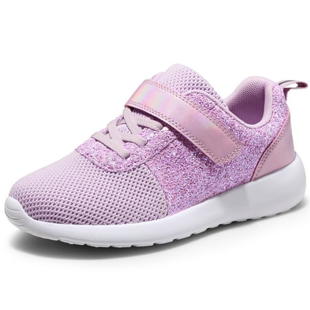 HARVEST LAND Girls Glitter Sneakers Slip-on Athletic Tennis Shoes for Boys Toddler Little/Big Kids