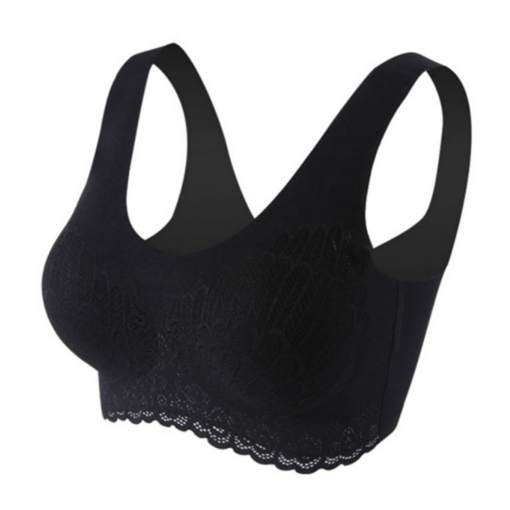 Orchip Women Underwear Sexy Lace Brassiere Push Up Bralette With Pad Vest Top Brablack