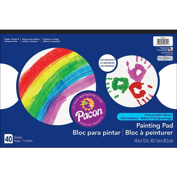 Pacon Painting Pad 18 X 12 White 3 pkg Walmart Walmart