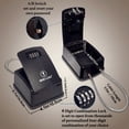 thumbnail image 4 of Iron Lock Waterproof X-Large Lock Box w/ Cable & 4-Digit Combo - Wall/Portable - Spacious Valuables Storage, 4 of 14