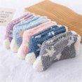 thumbnail image 5 of Women's Soft Fluffy Warm Bed Socks Ladies Winter Pentagram Coral Velvet Ladies Home Floor Slipper Plush Fuzzy Fleece Cozy Socks, 5 of 9