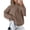 Coffee, variant on Cable Knit Sweaters for Women, Oversized Chunky Knitted Crewneck Pullover Long Sleeve Casual Tops, Loose Fit Fall Winter Sweater for Work, Travel, Home, Daily Wear - Cream,L