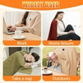 thumbnail image 3 of Portable Heated Shawl － 2025 New USB-Powered Electric Heating Blanket Wrap, 3 Temperature Settings, Fast Heating Wearable Shawl for Home, Office, Travel, and Camping, 3 of 7
