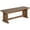 Brown, variant on Pemberly Row 18" Farmhouse Mahogany Wood Side Bench in Taupe Brown