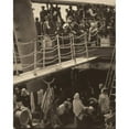 thumbnail image 2 of Alfred Stieglitz 12x14 Black Ornate Wood Framed Double Matted Museum Art Print Titled: The Steerage (1907), 2 of 5