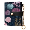 thumbnail image 2 of Small Wallet For Women Bifold Leather Pocket Coin Credit Card Holder With RFID Blocking Shells Pattern, 2 of 6