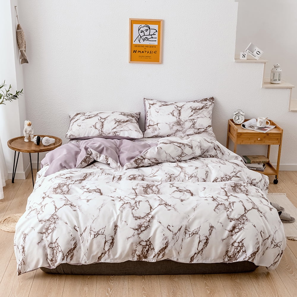 4Pcs/Set Duvet Cover & Bed Sheet & 2Pcs Pillowcase Bedding Sets