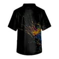 thumbnail image 3 of Huresd Men Graphic Scrubs, Fashion Plus Size Spring Scrubs Man Short Sleeve Work Tie Dye Pocket Soft Scrub Black M, 3 of 3