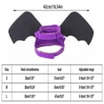 thumbnail image 3 of Small Pet Halloween Wear, Dog Halloween, Small Dog Halloween Costumes, for Cats, Purple Comfort-Fit Harness with Detachable Style Black Bat Wings Made of Durable Halloween Fabric, 3 of 6