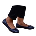 thumbnail image 4 of Women Flats Shoes Soft Canvas Upper Slip On Ballerinas Breathable Lightweight Shoes For Daily Walking Wear ,Us Size:8, 4 of 9