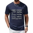 thumbnail image 4 of Zynviq Tees for Men Short Sleeve Fish Printed Relaxed Fit Funny Soft Graphic Tees Mens Tee Tops Trendy S, 4 of 6