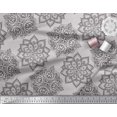thumbnail image 2 of Soimoi Rayon Fabric Floral Mandala Print Fabric by Yard 56 Inch Wide, 2 of 3