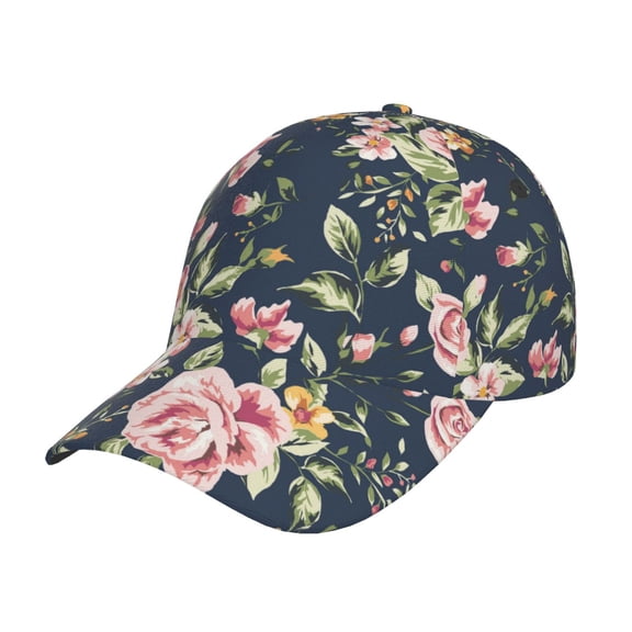 Rateoe Vintage Floral Pattern Baseball Cap Outdoor Cap Mountain Dad Hat - Unstructured Soft Cotton Cap-Adjustable UV Protection Cap